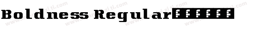 Boldness Regular字体转换